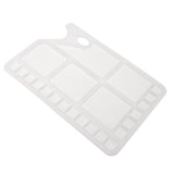 Maxbell Fashion Design Large White Paint Tray Palettes with 23 Grids Thumb Hole Kids DIY Painting Tool