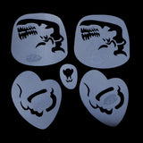 Max Reusable Stencils Face Paint Stencil Template Fancy Dress Make Up Tools FA12