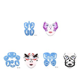 Max Reusable Stencils Face Paint Stencil Template Fancy Dress Make Up Tools FA12