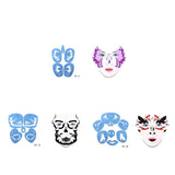 Max Reusable Stencils Face Paint Stencil Template Fancy Dress Make Up Tools FA12