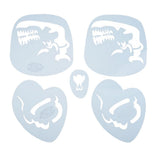 Max Reusable Stencils Face Paint Stencil Template Fancy Dress Make Up Tools FA12