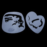 Max Reusable Stencils Face Paint Stencil Template Fancy Dress Make Up Tools FA12