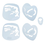 Max Reusable Stencils Face Paint Stencil Template Fancy Dress Make Up Tools FA12