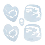 Max Reusable Stencils Face Paint Stencil Template Fancy Dress Make Up Tools FA12