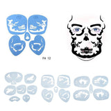 Max Reusable Stencils Face Paint Stencil Template Fancy Dress Make Up Tools FA12