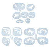 Max Reusable Stencils Face Paint Stencil Template Fancy Dress Make Up Tools FA12
