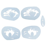 Max Reusable Stencils Face Paint Stencil Template Fancy Dress Make Up Tools FA11
