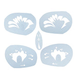 Max Reusable Stencils Face Paint Stencil Template Fancy Dress Make Up Tools FA11