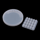 Maxbell Numbers Silicone Resin Casting Mold DIY Craft Jewelry Making Mould Round