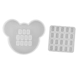 Maxbell Numbers Silicone Resin Casting Mold DIY Craft Jewelry Making Mould Bear Head