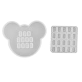 Maxbell Numbers Silicone Resin Casting Mold DIY Craft Jewelry Making Mould Bear Head