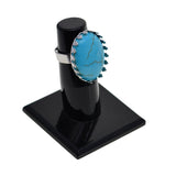 Max 10x Copper Crowns Adjustable Ring Base Blanks for Oval Cabochon White Gold