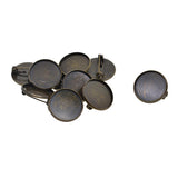 Max 10 Pieces Cabochon Brooch Setting Blanks 20mm Brooch Pin Bezel Tray DIY Base