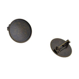 Max 10 Pieces Cabochon Brooch Setting Blanks 20mm Brooch Pin Bezel Tray DIY Base