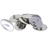 Max 10 Pieces Cabochon Brooch Setting Blanks Oval Brooch Pin Bezel Tray DIY Base