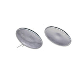Max 10 Pieces Cabochon Brooch Setting Blanks Oval Brooch Pin Bezel Tray DIY Base