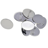 Max 10 Pieces Cabochon Brooch Setting Blanks Oval Brooch Pin Bezel Tray DIY Base
