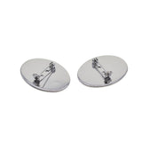 Max 10 Pieces Cabochon Brooch Setting Blanks Oval Brooch Pin Bezel Tray DIY Base