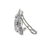 Max 2x Antique Hollowed French Clip Barrette Cabochon Blank Setting Base Silver