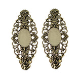Max 2x Antique Hollowed French Clip Barrette Cabochon Blank Setting Base Bronze