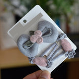 Max 12 Pieces Assorted Color Metal Snap Hair Clips with String Twine DIY Blanks
