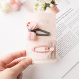Max 12 Pieces Assorted Color Metal Snap Hair Clips with String Twine DIY Blanks