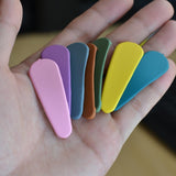 Max 20pcs Macaron Color Drop Shape Snap Clips Hair Clip Accessory for Baby Girl