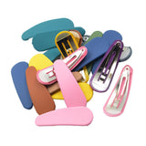 Max 20pcs Macaron Color Drop Shape Snap Clips Hair Clip Accessory for Baby Girl