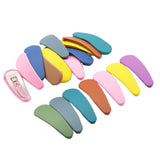 Max 20pcs Macaron Color Drop Shape Snap Clips Hair Clip Accessory for Baby Girl