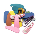 Max 20pcs Macaron Color Drop Shape Snap Clips Hair Clip Accessory for Baby Girl