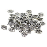 Maxbell 50pcs Filigree Heart DIY Charm Jewelry Pendant Beads Craft