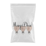 Max 3 Pieces Baby Wooden Metal Pacifier Clips Soother Holder Heart 36x50mm