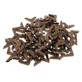 Maxbell 100 Pieces Metal Book Scrapbooking Photo Album Menu Corner Protectors bronze