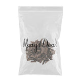 Maxbell 100Pcs Metal Book Scrapbooking Photo Album Menu Corners Protectors 30x30x7mm