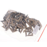 Maxbell 100Pcs Metal Book Scrapbooking Photo Album Menu Corners Protectors 30x30x7mm