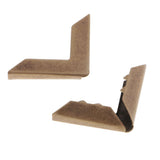 Maxbell 100Pcs Metal Book Scrapbooking Photo Album Menu Corners Protectors 30x30x7mm