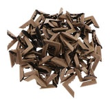 Maxbell 100Pcs Metal Book Scrapbooking Photo Album Menu Corners Protectors 30x30x7mm
