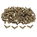 Maxbell 100Pcs Metal Book Scrapbooking Photo Album Menu Corners Protectors 18x18x3mm