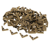 Maxbell 100Pcs Metal Book Scrapbooking Photo Album Menu Corners Protectors 18x18x3mm