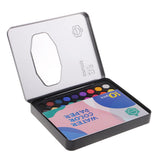 Maxbell 36 Colors Solid Watercolor Paints Pan Set with Case for Kids Painting Black