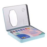 Maxbell 36 Colors Solid Watercolor Paints Pan Set with Case for Kids Painting Blue