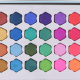 Maxbell 36 Colors Solid Watercolor Paints Pan Set with Case for Kids Painting Blue