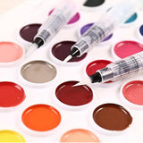 Maxbell 4 Pieces Portable Paint Brush Water Color Brush Watercolor Brush Pen Medium