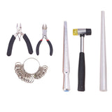 Max 6 Pack Ring Sizer Mandrel Jewelers Rubber Hammer Ring Sizer Measuring Tools