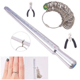 Max 6 Pack Ring Sizer Mandrel Jewelers Rubber Hammer Ring Sizer Measuring Tools