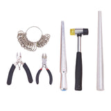 Max 6 Pack Ring Sizer Mandrel Jewelers Rubber Hammer Ring Sizer Measuring Tools