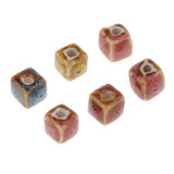 Max 50 Pieces Flower Glaze Ceramic Beads Porcelain Bead for DIY Bracelet 8mm