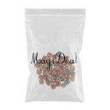 Max 50 Pieces Flower Glaze Ceramic Beads Porcelain Bead for DIY Bracelet 8mm