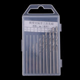 Max 36 Pieces Hand Twist Drill Bench Clamp Twist Drill Bit File Punching Tools