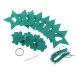 Max 1Set Stars Non-woven Felt Fabric Hanging Decors for Home Wall New Year Party